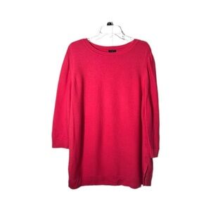 Talbots Vibrant Pink Crew Neck Sweater
